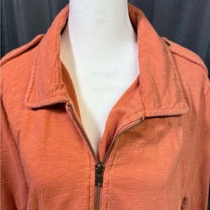 Sahalie Bold Orange Cotton Jacket